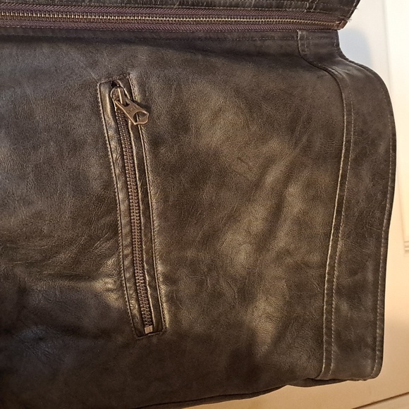 Levi Strauss Mens Jacket, Distressed Moto Style, Black (Faux Leather) L/XL - Picture 5 of 15